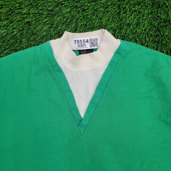 Vintage 70s SEARS MOD Shirt Women Large 21x26 Perma-Prest USA - Picture 9 of 11